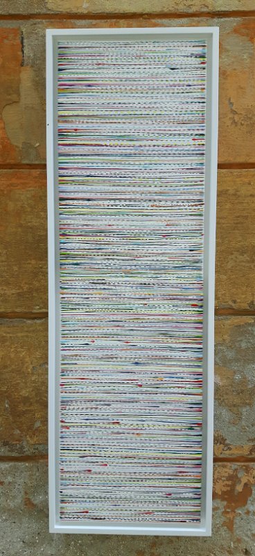 Coloured lines 23 2018 100×30 Acryl-Lack LW, € 1.100 SOLD